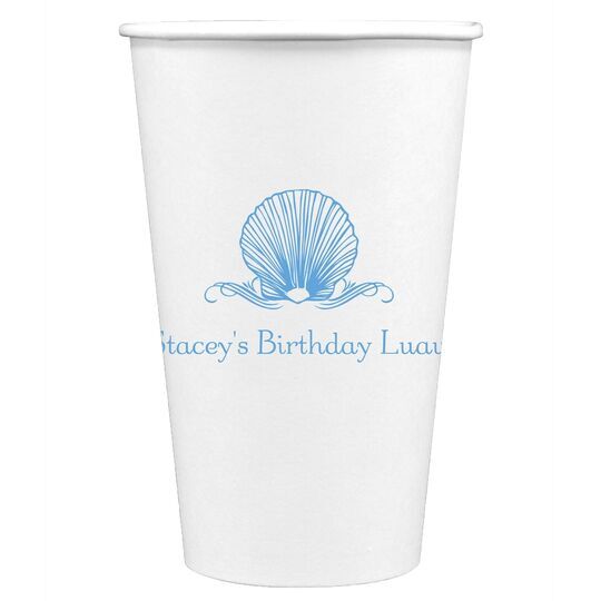 Graceful Seashell Paper Coffee Cups